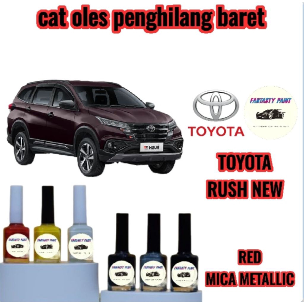 CAT OLES PENGHILANG BARET MOBIL RED MICA METALLIC- TERMURAH BISA COD