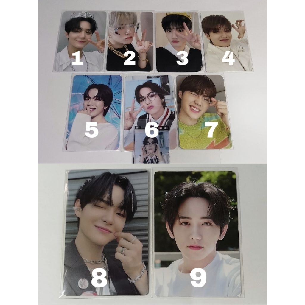 pc photocard treasure official applewood jihoon cupi, collect book kolbuk night garden ng jihion yos
