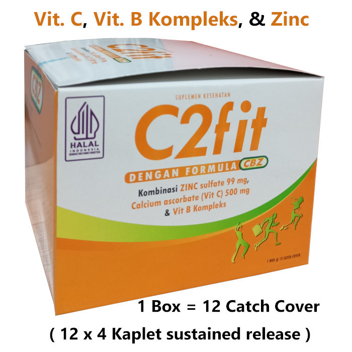 C2 Fit Multivitamineral Vitamin C Vitamin B Kompleks dan Zinc - C2Fit Per Boks