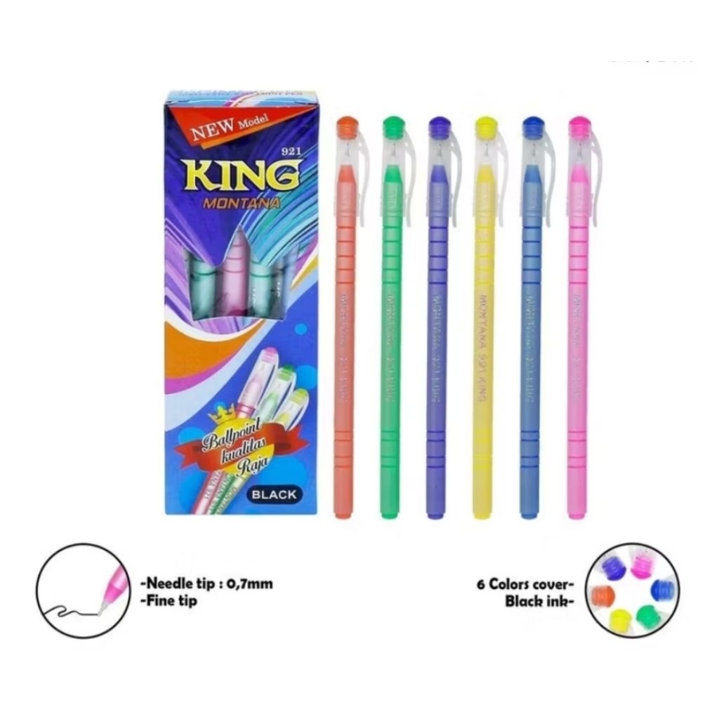 

Pulpen Montana 921 KING 1 pack isi 12 pcs