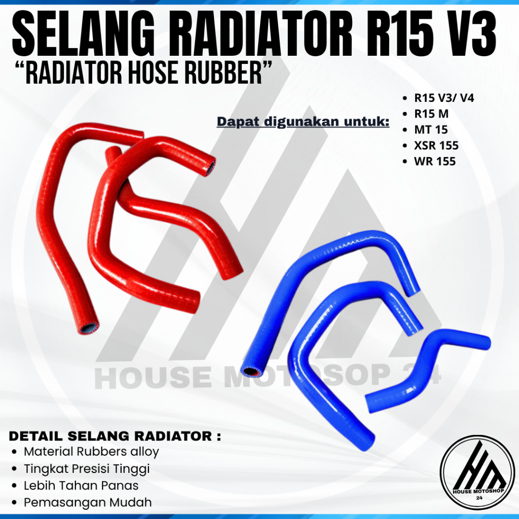SELANG RADIATOR R15V3 MT15 XSR R15V4 SELANG RADIATOR SPORT SELANG SAMCO R15V3 V4 SAMCO VARIO 125 150