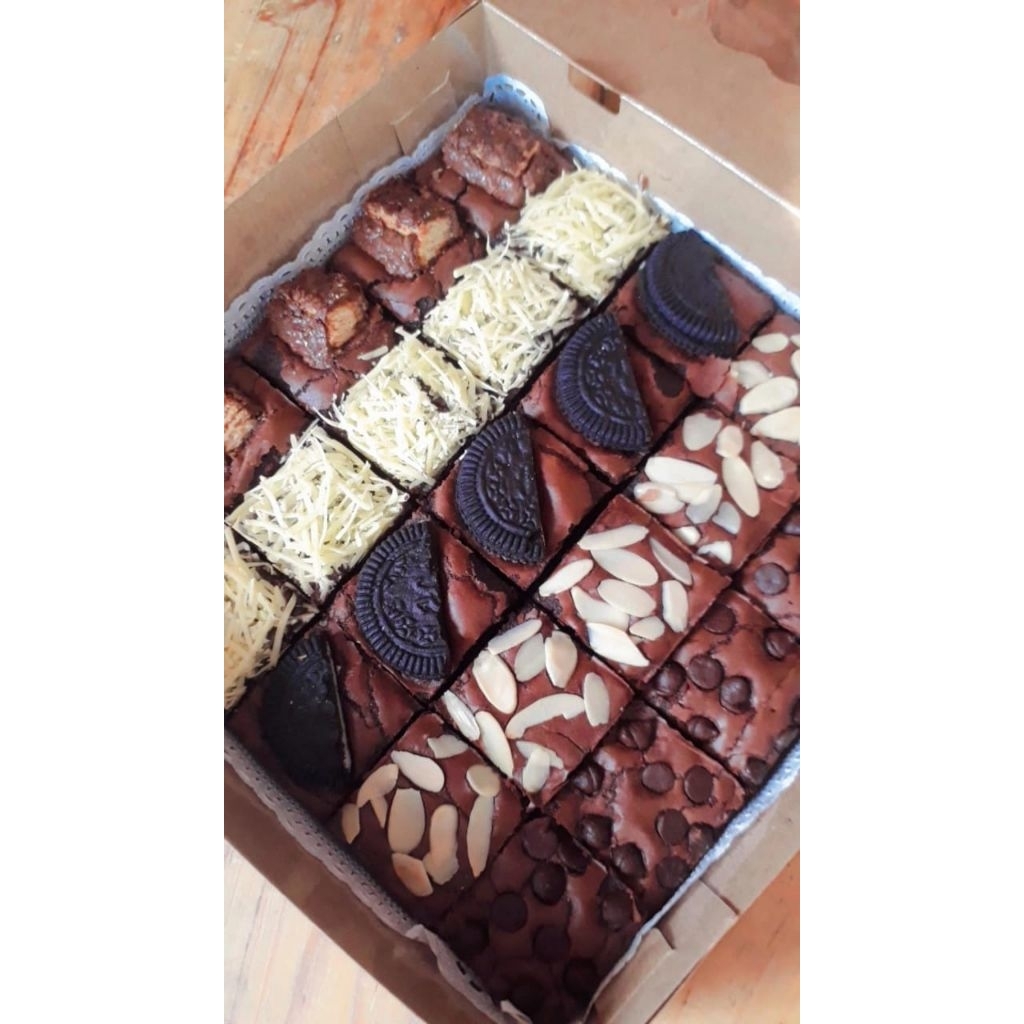 

brownies sekat ukuran 20×20