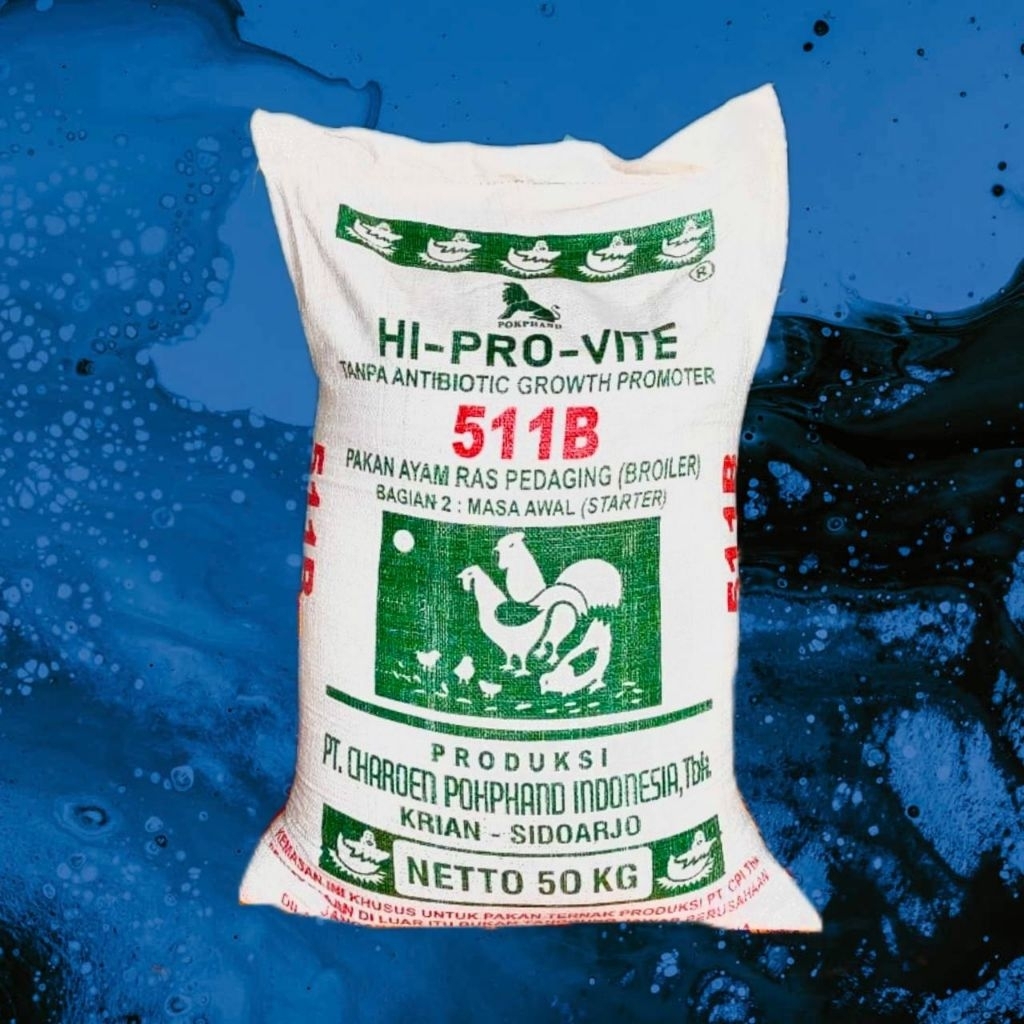 pakan ayam 511b kemasan sak 50 kg