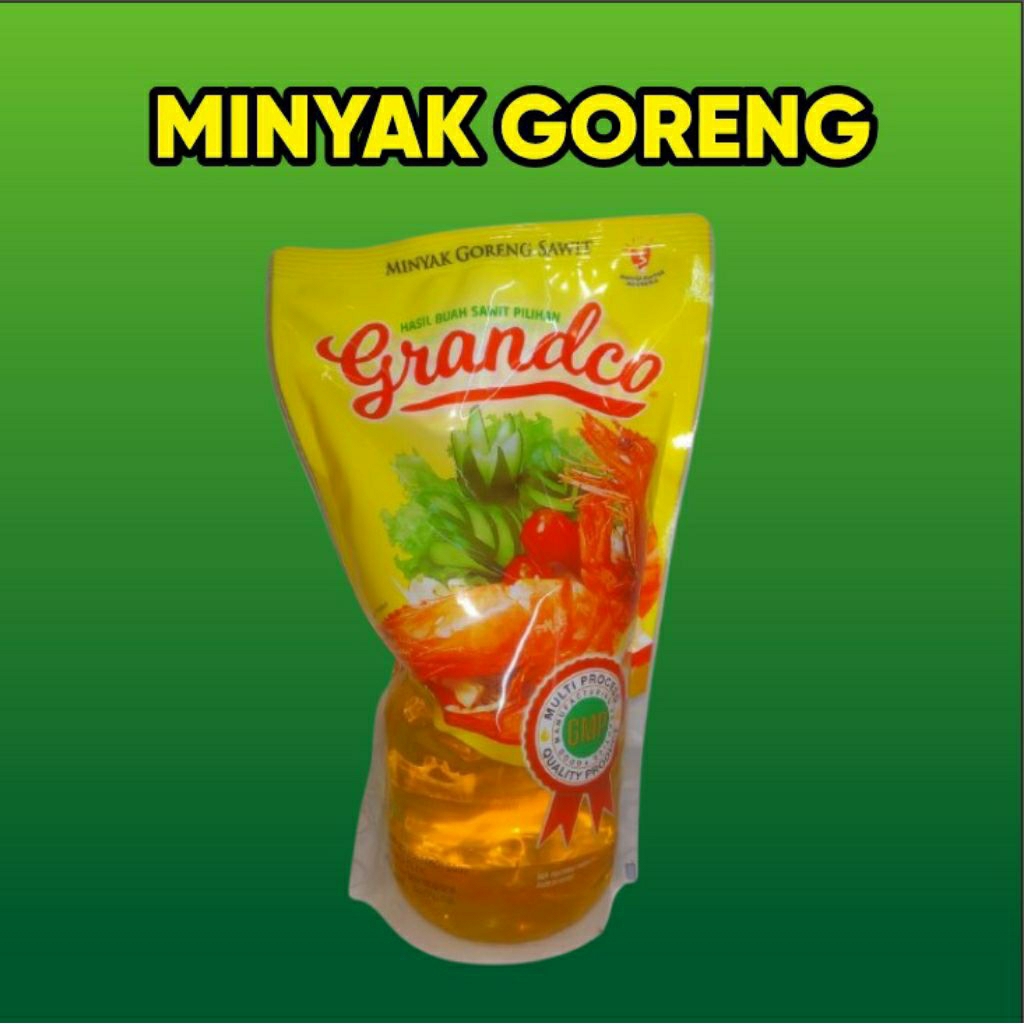 

MINYAK. GORENG. GRANDCO. KEMASAN. ( SATU. 1. LITER. ).