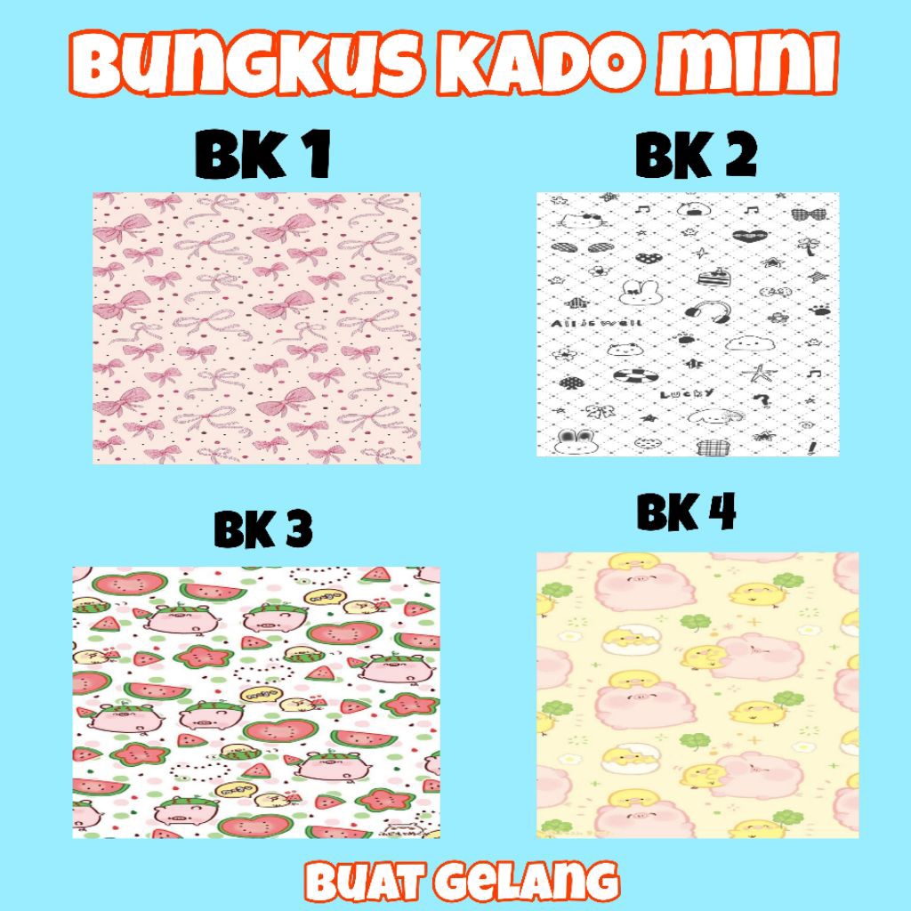 

Bungkus kado aksesoris / bungkus kado buat gelang kalung dan lain lain