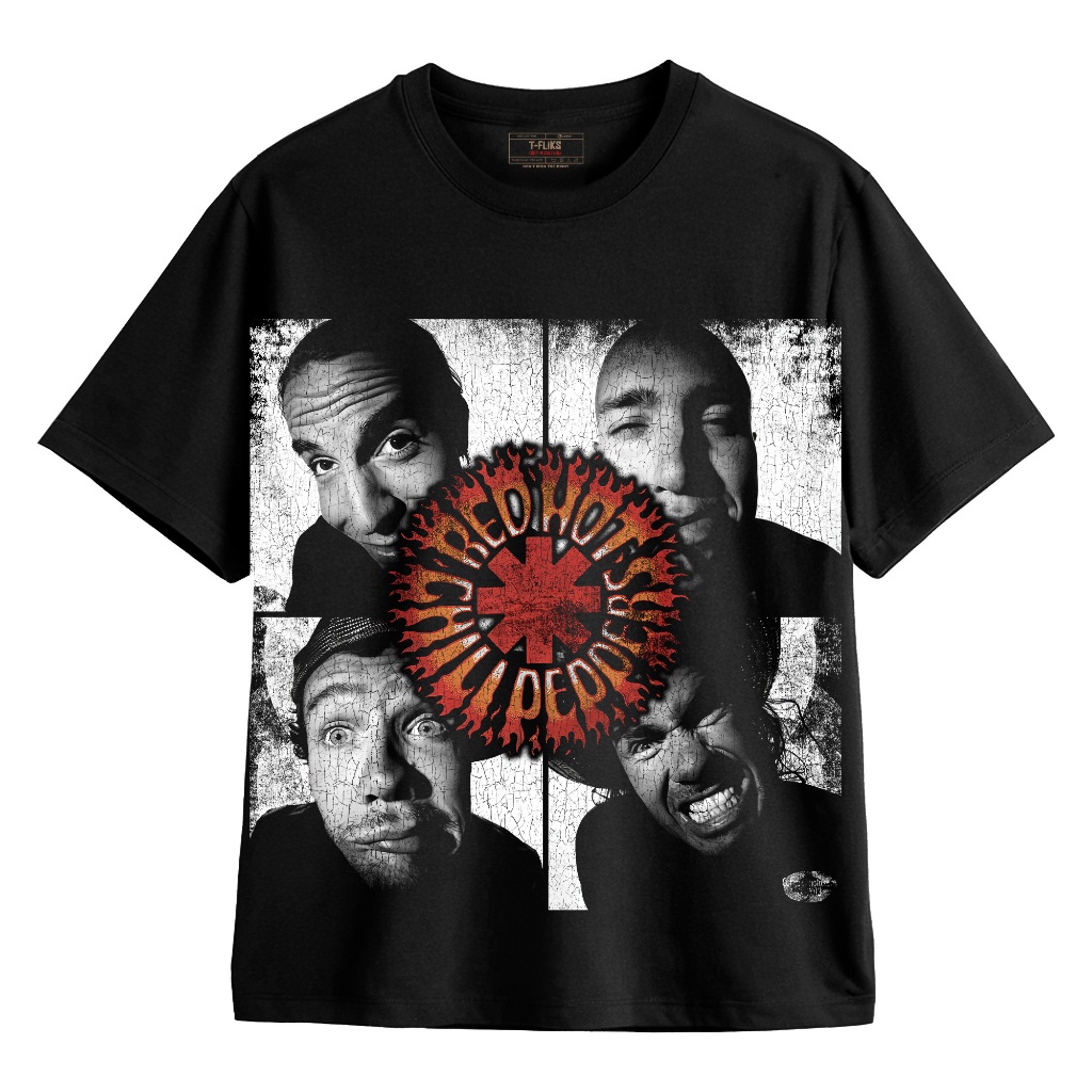 Original RHCP - RED HOT CHILI PEPPERS KAOS BAND TSHIRT OVERSIZE UNISEX HITAM - TFLIKS Unisex Tee