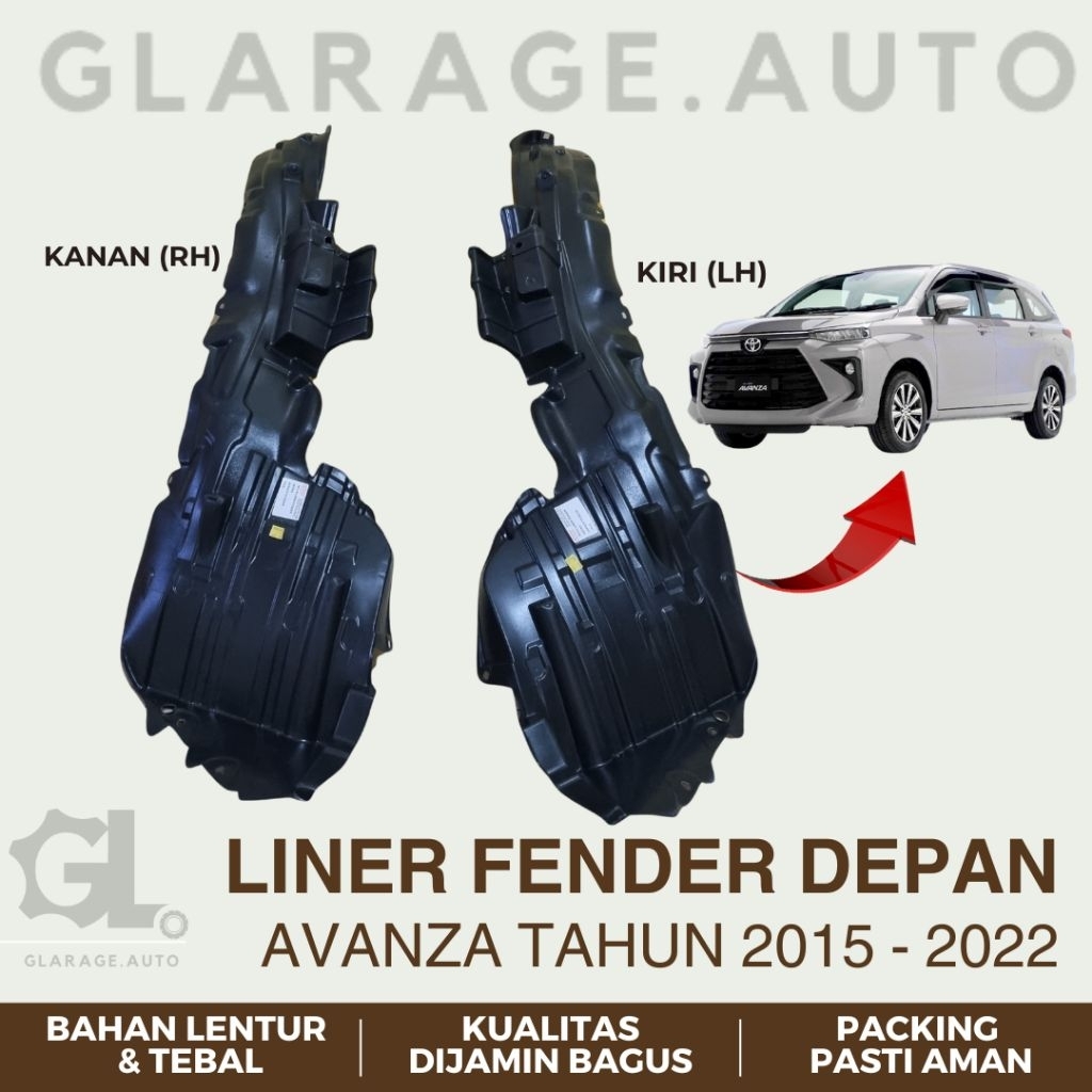 LINER FENDER DEPAN AVANZA TAHUN 2015 2016 2017 2018 2019 2020