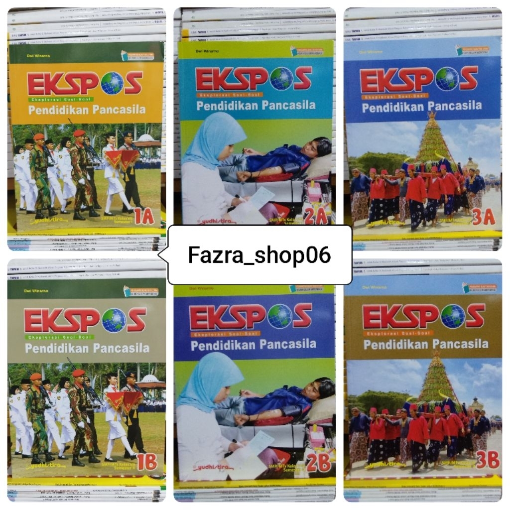 NEW Buku EKSPOS Pendidikan Pancasila PPKn SMP MTs kelas 1A 1B 2A 2B 3A 3B Kurikulum Merdeka Yudhisti