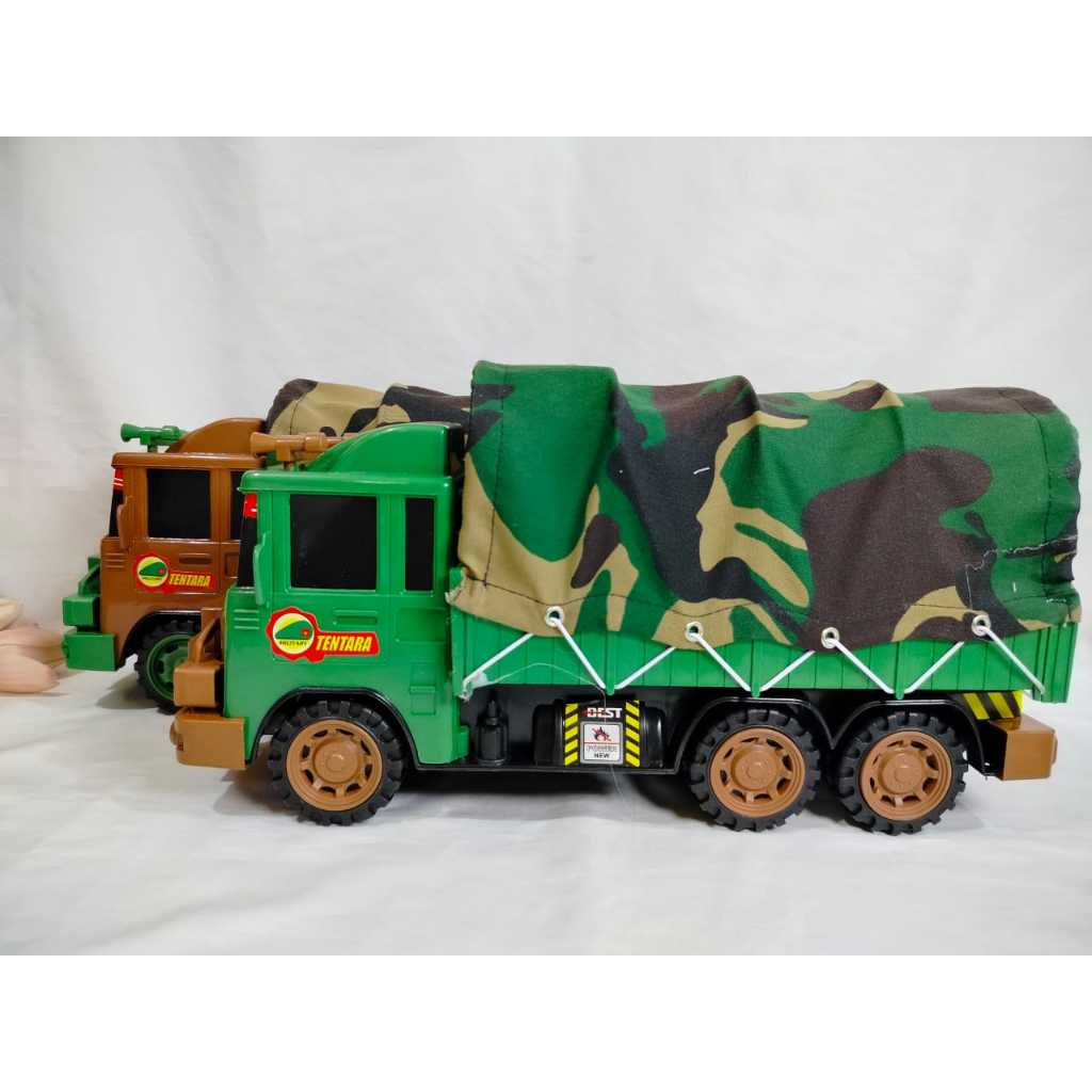 Mainan Truk Terpal Militer / Army Friction/ Trukk Militer/ Mobil Tentara - 4445