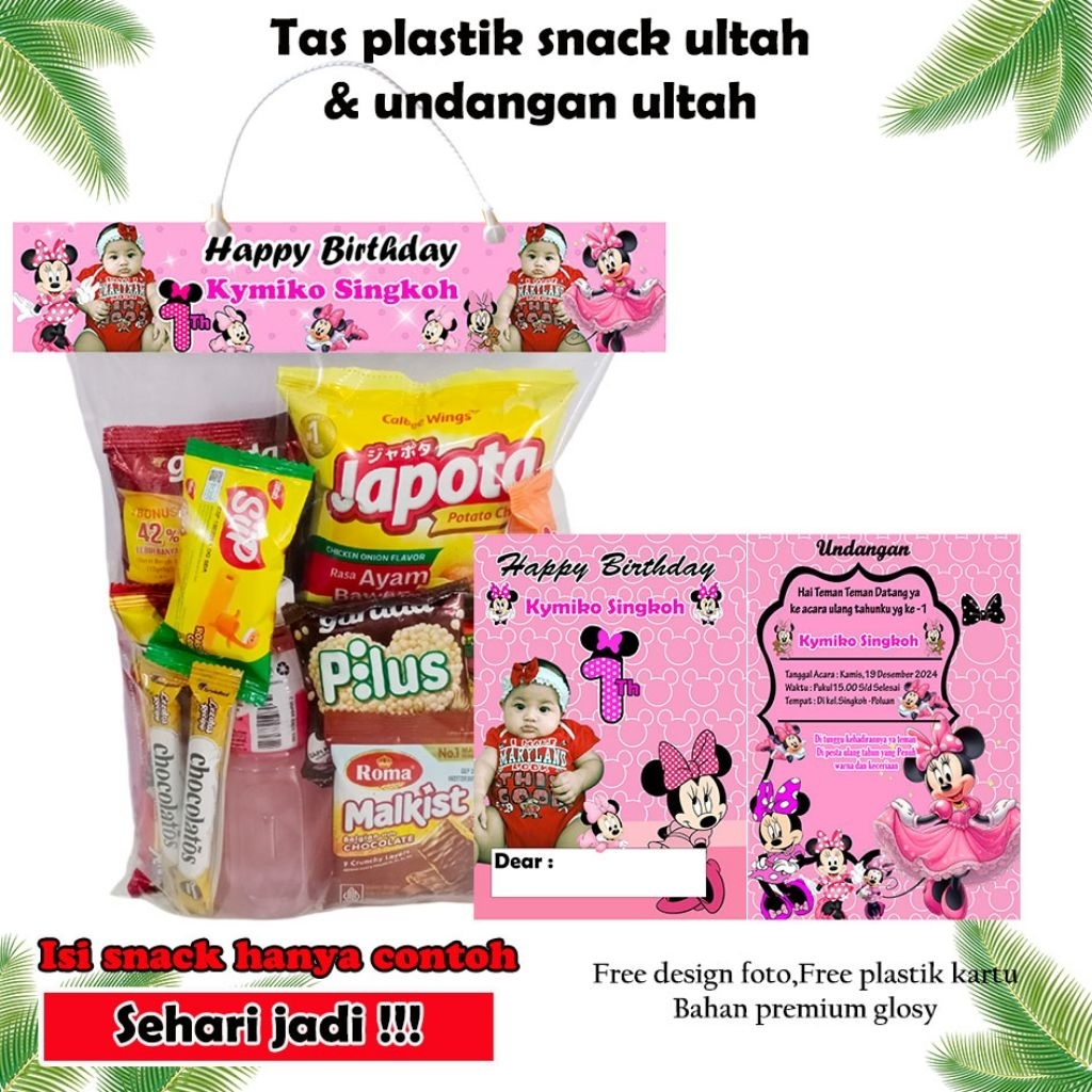 

Tas Plastik Bingkisan isi 35 pcs (PAKET TAS & UNDANGAN) +Desain foto REQUEST VIA CHAT Tas plastik bingkisan ultah /Tas plastik angpao/tas plastik ultah karakter/tas plastik ultah custom/ Tas plastik tasyakuran khitan /Tas plastik bingkisan tedak siten
