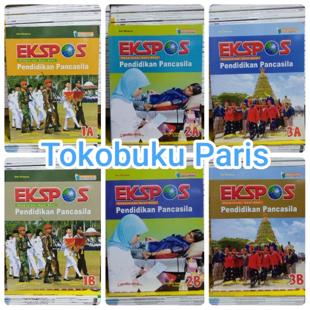 ORI Buku EKSPOS Pendidikan Pancasila PPKn SMP MTs kelas 1A 1B 2A 2B 3A 3B Kurikulum Merdeka Yudhisti