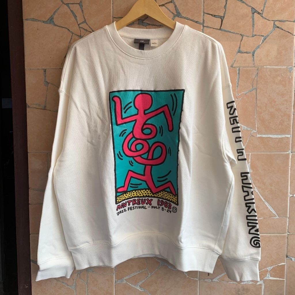 Sweater H&M Oversized Keith Haring Original