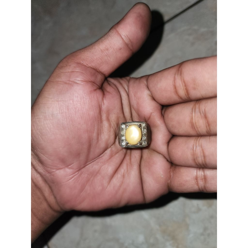 batu cincin kuno iketan perak warisan mbah unik antik