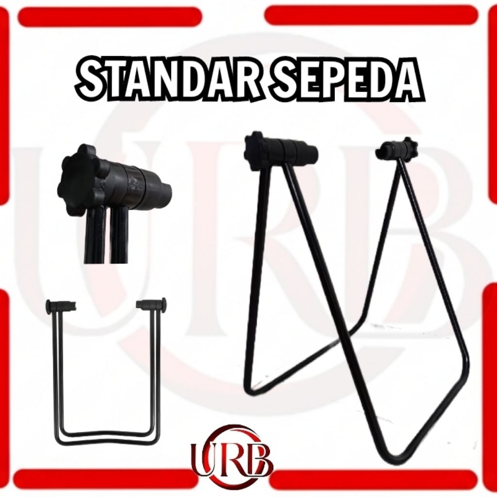 Standar Sepeda Paddock Premium Segitiga//Pedock Lipat Sepeda Universal Pedok Sepeda Mtb Roadbike Thr
