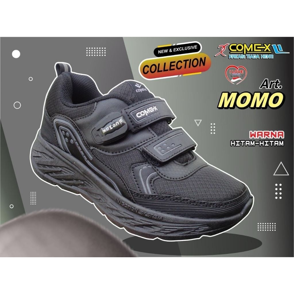 COMEX SEPATU SEKOLAH ANAK | SEPATU SEKOLAH MAGNET TK DAN SD | COMEX  ART.MOMO