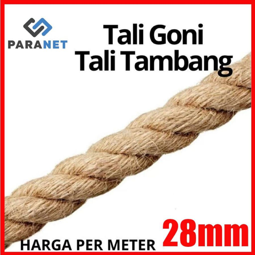 

Tali Goni 28mm / Tali Rami / Tali Tambang / Garukan Kucing