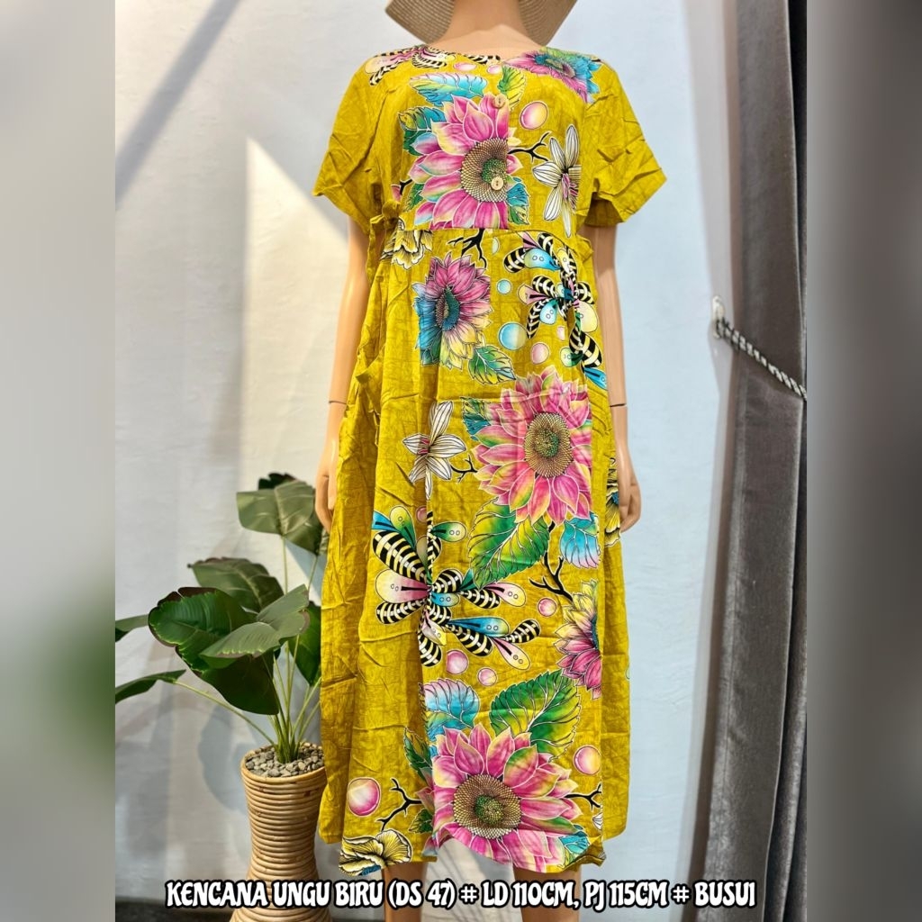 Daster Kencana Ungu Label Biru (DS 47)