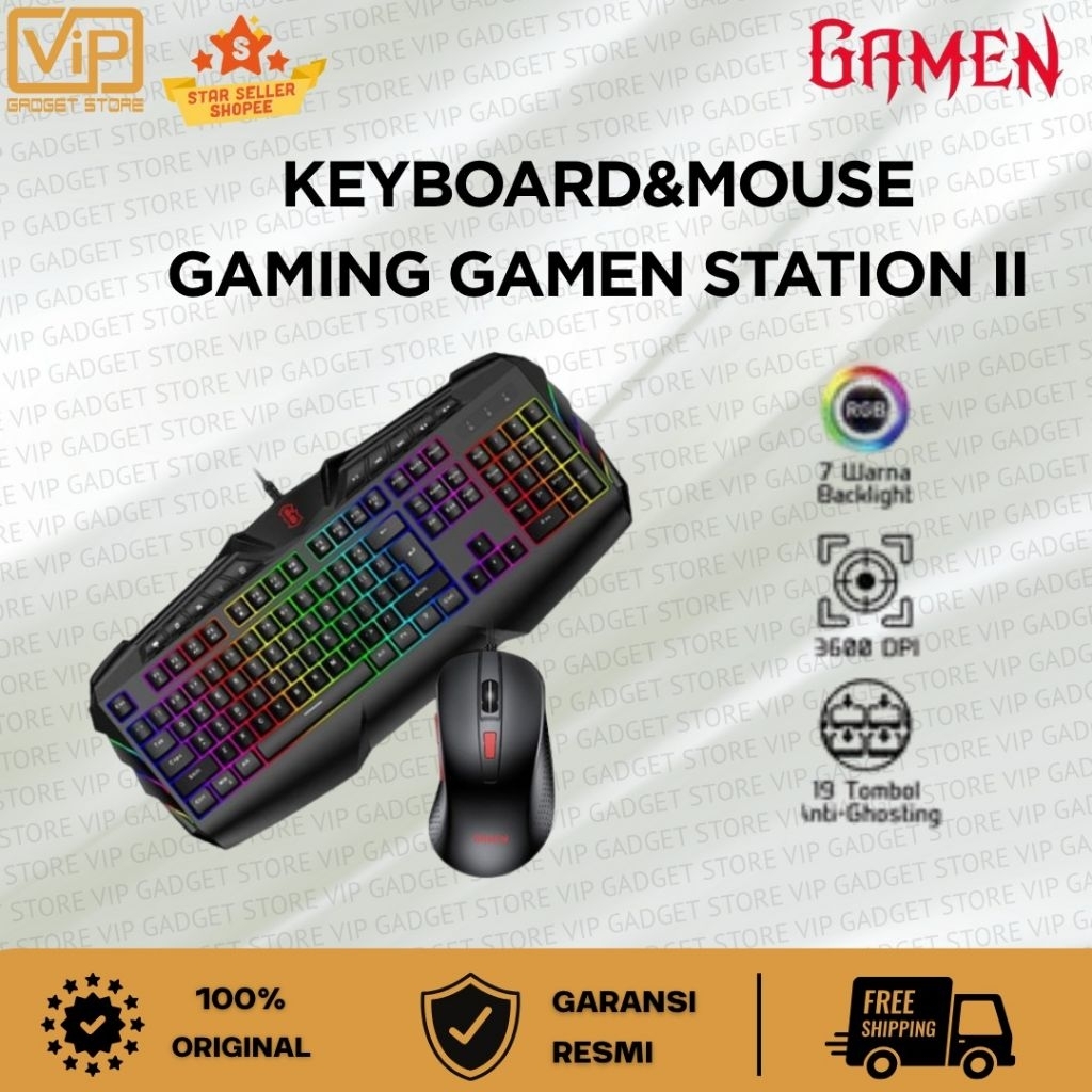Keyboard&Mouse Gaming GAMEN STATION II