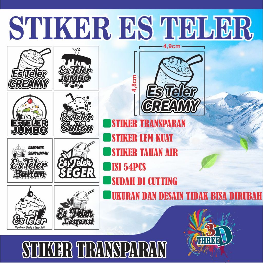 

STIKER GELAS CUP MINUMAN ES TELER STIKER GELAS CUP TRANSPARAN STIKER ES TELER