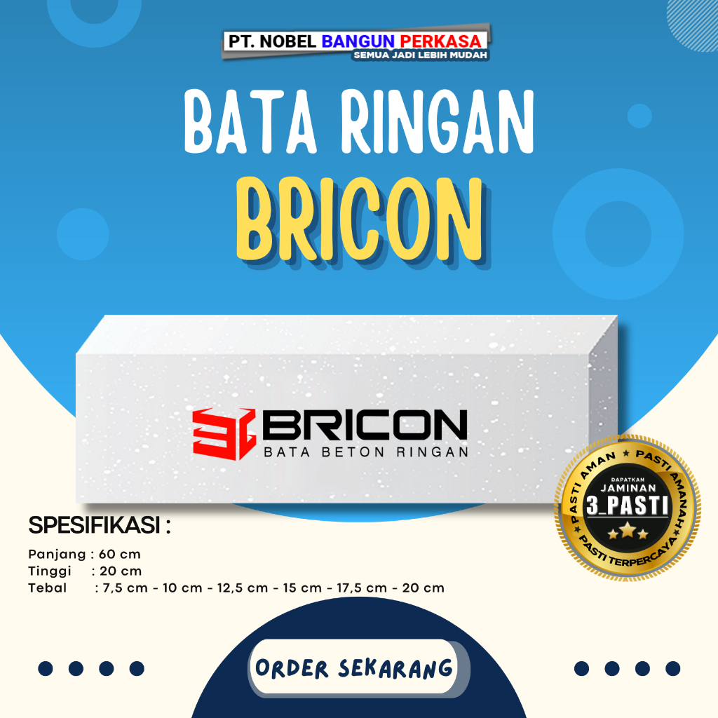Bata Ringan Merk Bricon