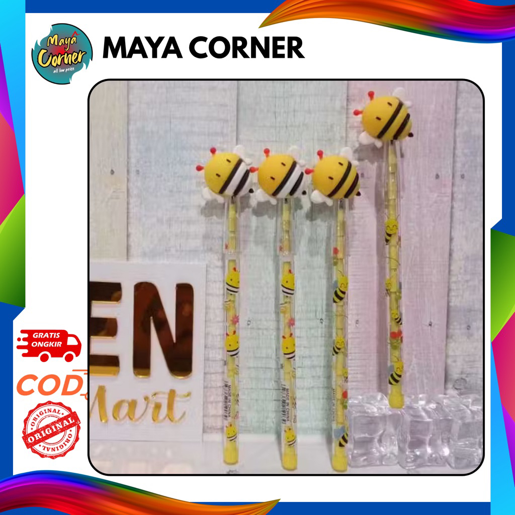 

Pensil Susun / Pensil Peluru Pensil Lucu karakter Lebah Madu