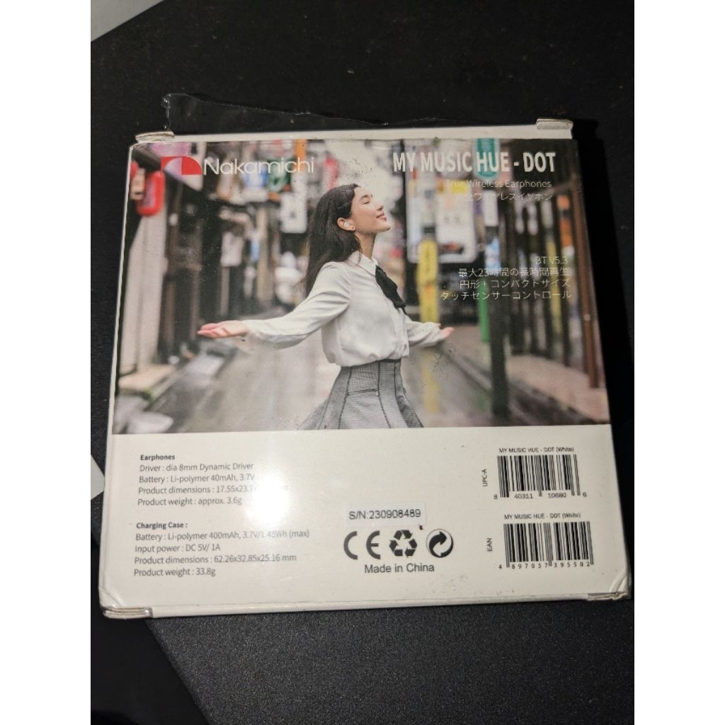 Tws Nakamichi hue dot - Warna Putih