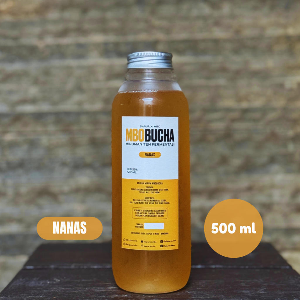 

Kombuca Nanas Mbobucha 500 ml by Dapur Xi Mbo