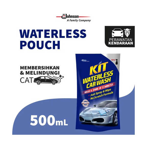 Kit Waterless Pouch 500 ml / Sabun Cuci Mobil