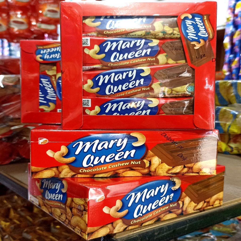 

Mary Queen Chocolate | Cashew nut coklat 12gr | 24 pcs/box