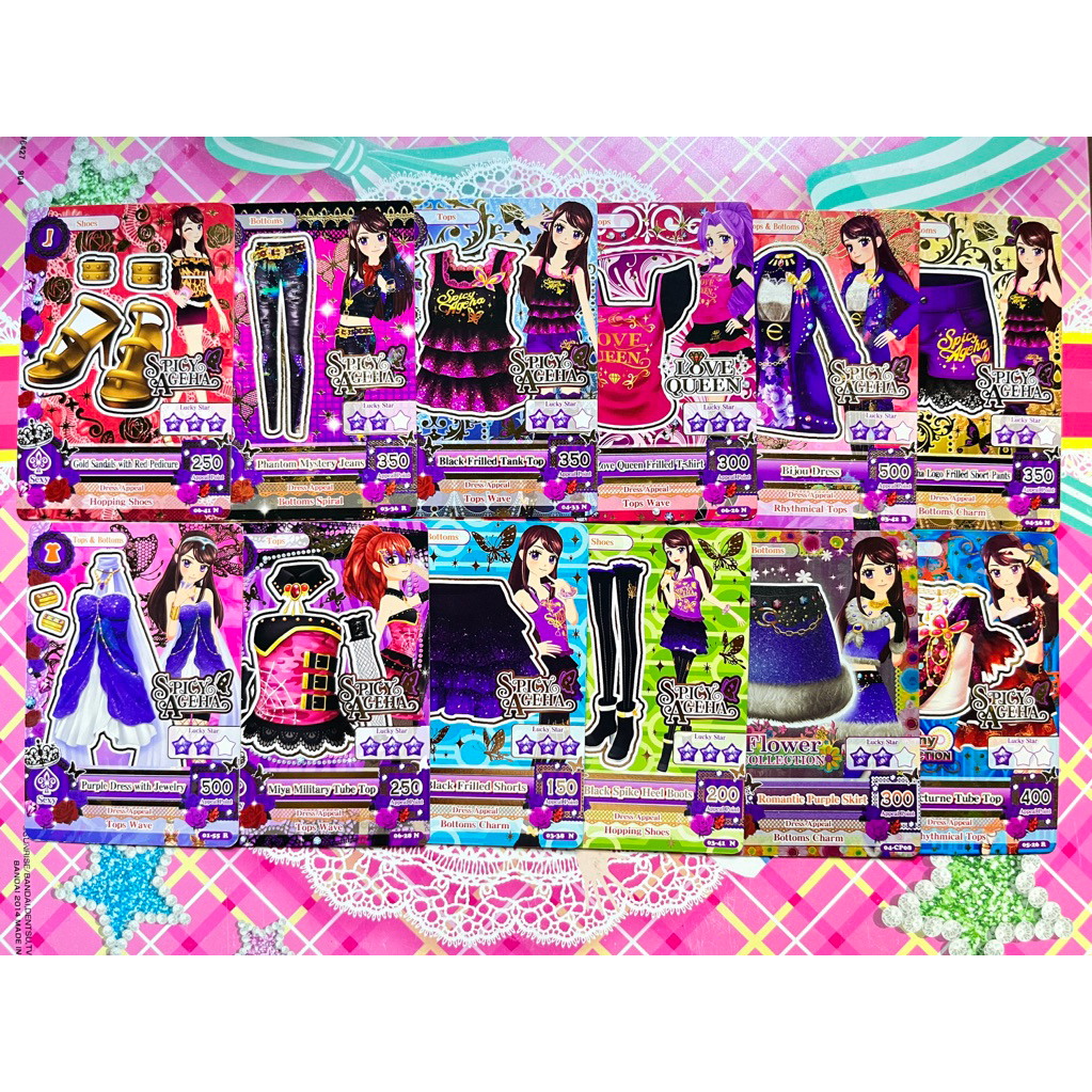 Kartu Aikatsu Normal Rare Satuan Sexy Brand Ran Shibuki Asli Indonesia Spicy Ageha Flower Shiny Coll