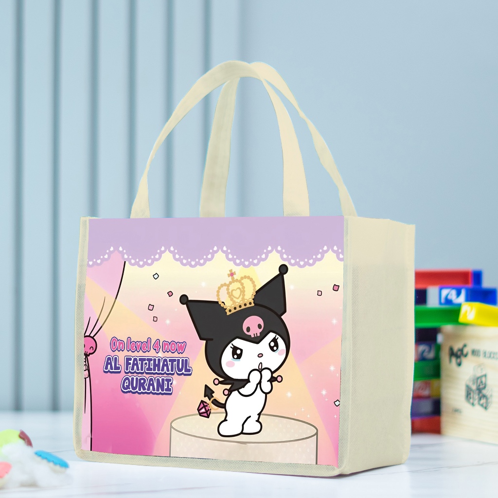 

Tas Ultah Kuromi Muat Box KFC Landscape Custom Nama Anak,Tas Souvenir Ulang Tahun