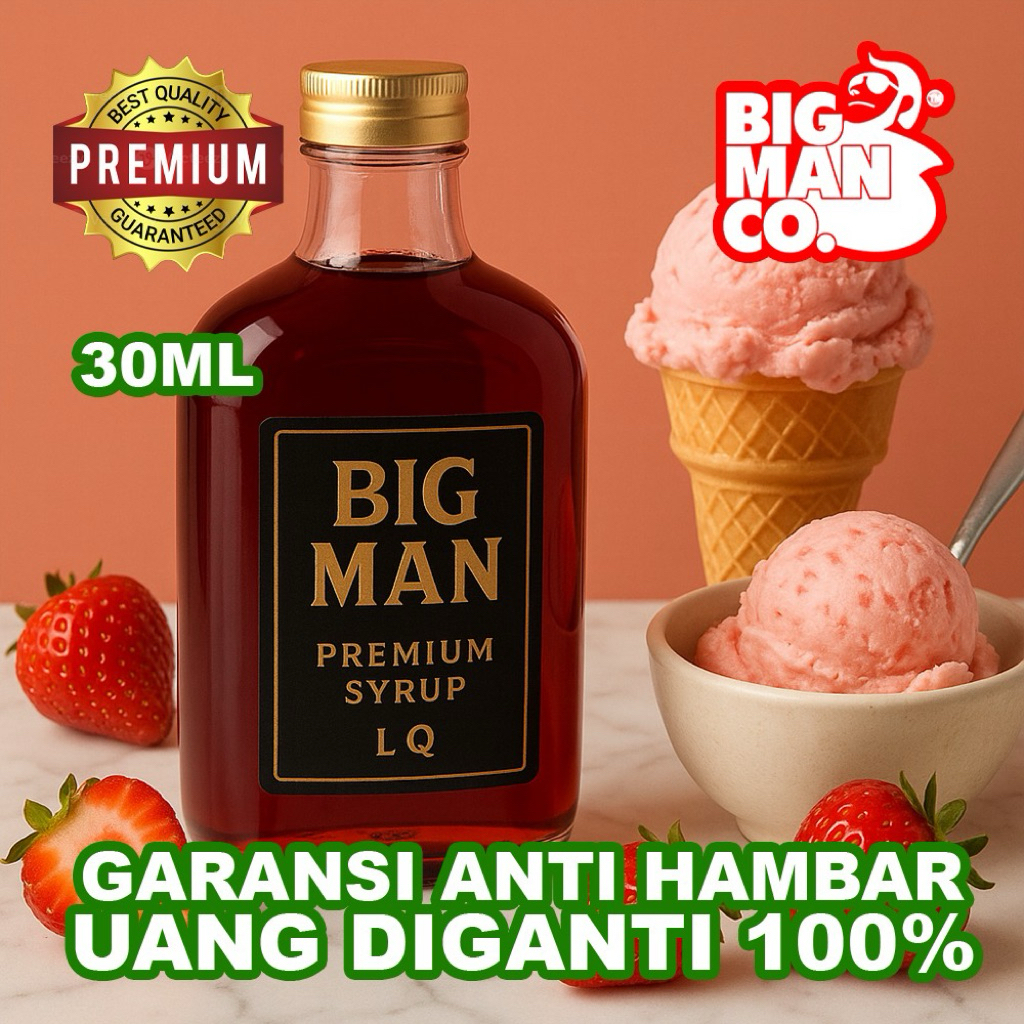 

BISA COD - SIRUP KEBUL BIGMAN NOL NC BERGARANSI 30 OZ RASA ICE CREAM SERIES (MEDIUM DINGIN)