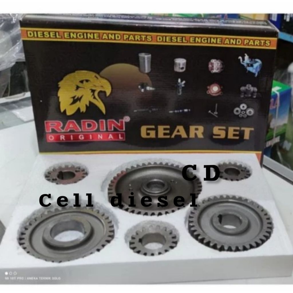 gigi gear set mesin diesel Dongfeng S195/S1110/S1115 RADIN baja