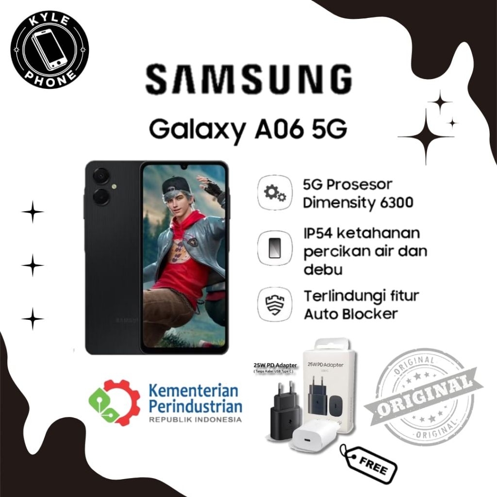 Samsung Galaxy A06 5G 6/128 Bergaransi Resmi Sein Samsung Indonesia