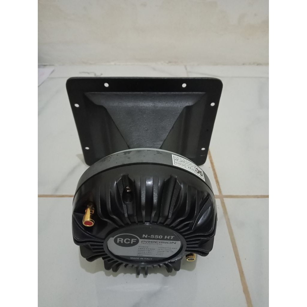 Tweeter RCF N 550 plus Horn Tweeter  Ukuran 15x19cm / Corong Tweeter 15x19 Bahan alumunium cor