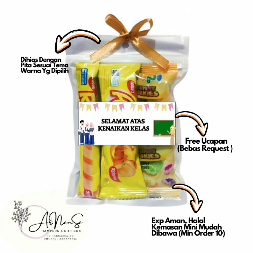 

[ HARGA PER 10 PCS READY ] VARIAN KUNINGAN Mini Snack | Gift Snack | Hampers Snack | Snack ulang tahun | Freebies lucu | Snack termurah