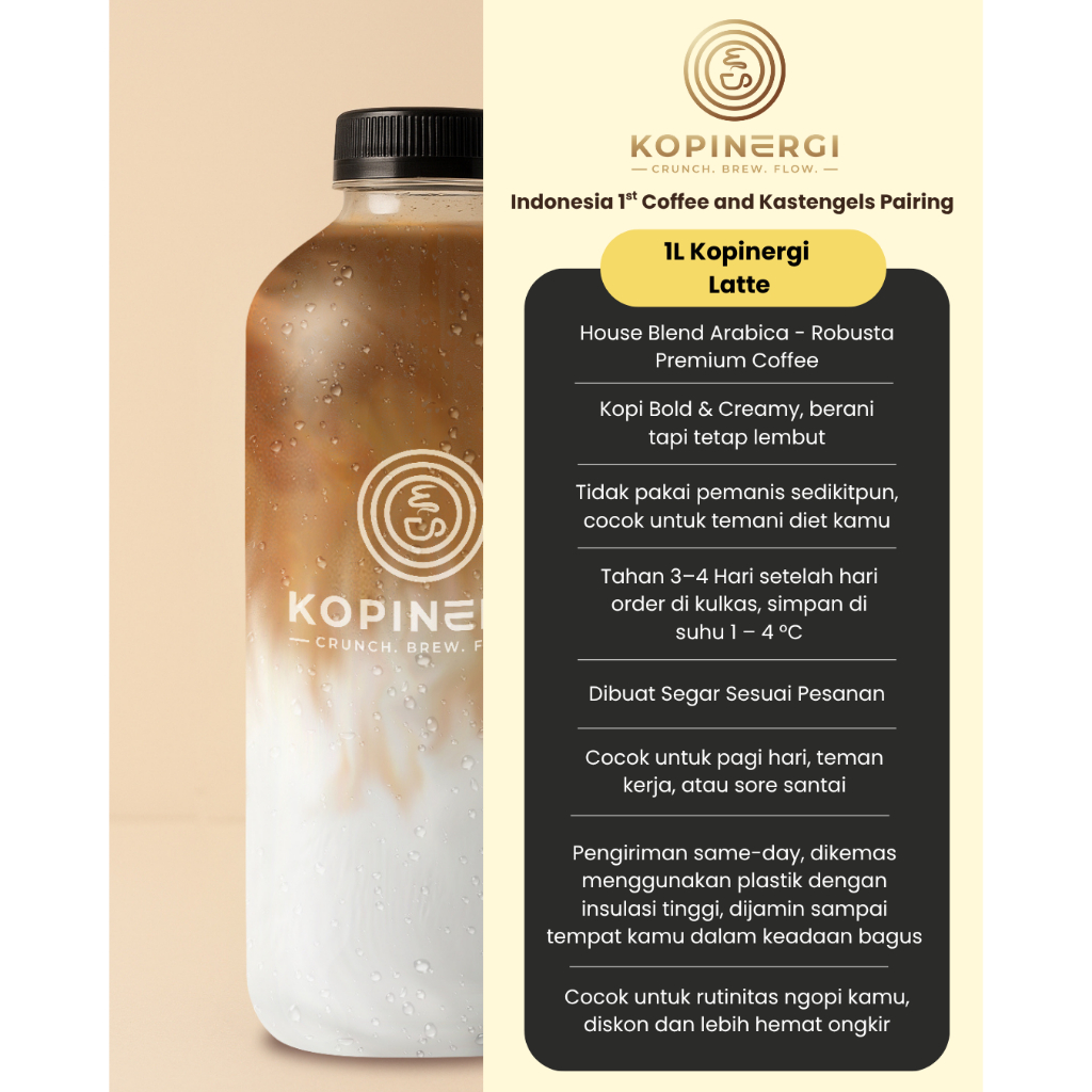 

Kopinergi Cafe Latte 1 Liter