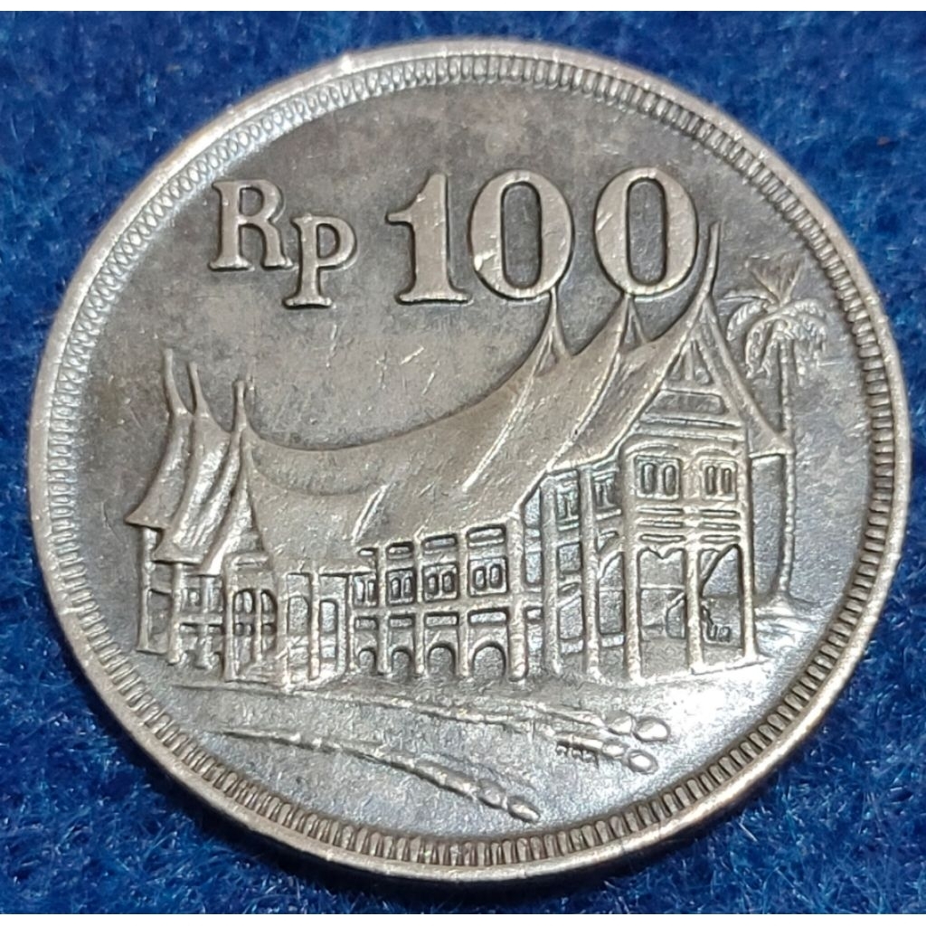 uang kuno koin 100 Rupiah tebal 1973