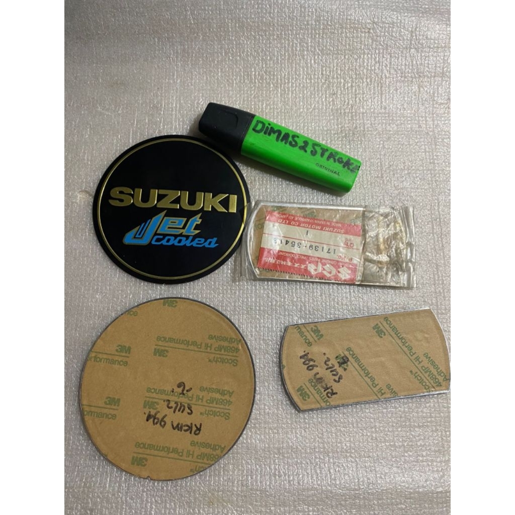 emblem mesin suzuki Rc80 rc100 Cristal Sprinter original