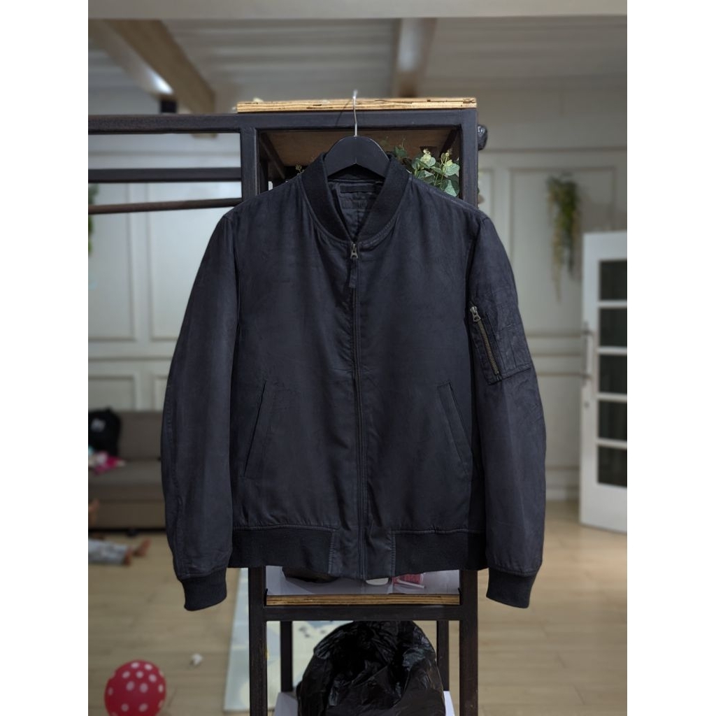 jaket Uniqlo blouson suede