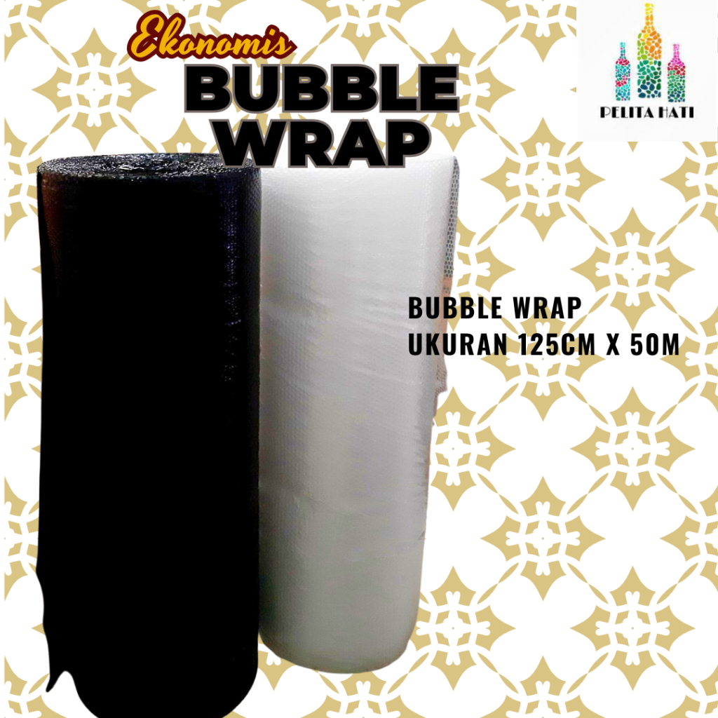 

Bubble Wrap Roll Tebal Ukuran 125cm x 50m Ekonomis Premium Khusus Instan