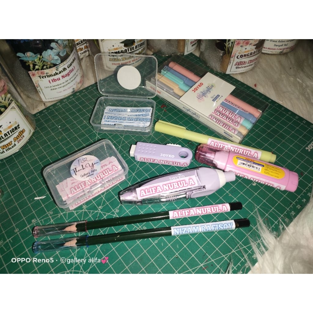 

stiker alat tulis 36pcs