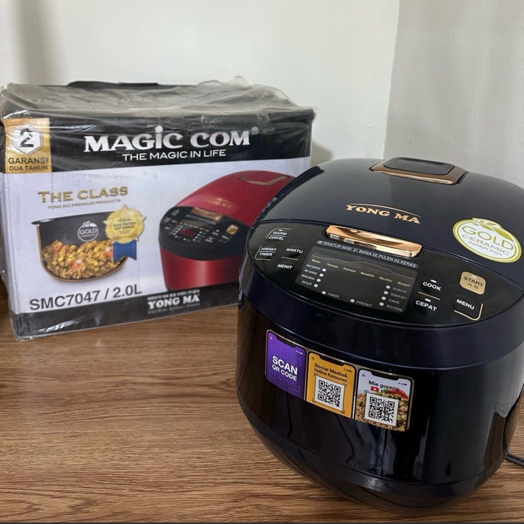 100% Auth Preloved Magic Com Digital YONG MA SMC7047 | Magic Com Bekas | Rice Cooker Digital Bekas |