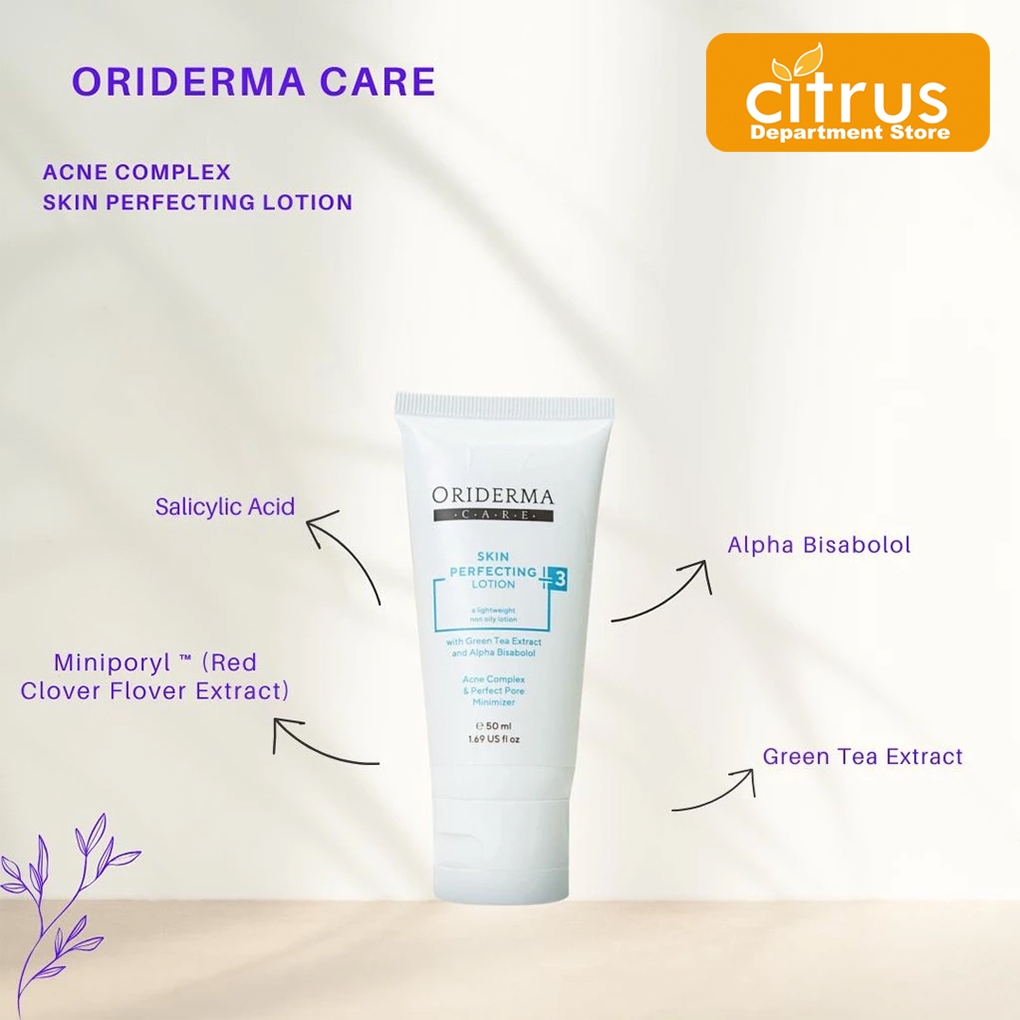 Oriderma Care Acne Skin Perfecting Lotion With Salicylic Acid and Red Clover Flower Extrac / Lotion