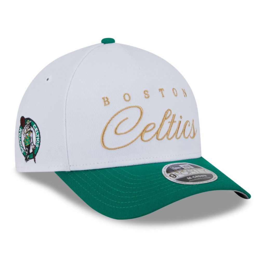 Topi New Era Cap Boston Celtics Draft 25 White M-Crown Type A Frame 9Forty Adjustable Original