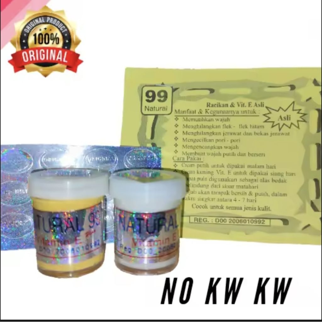 Cream Natural 99 Silver Pemutih Wajah