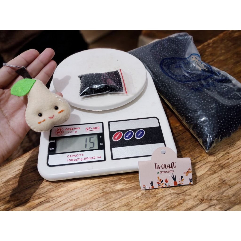 Mata Boneka 4MM 15 Gram| Mote Hitam | Manik-manik Hitam