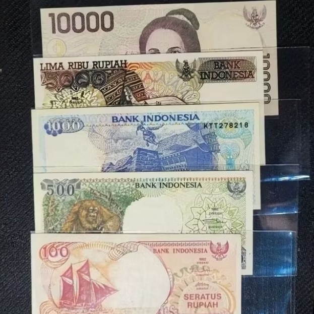 Set Uang Kuno Indonesia Tahun 90-an | UNC | Gress