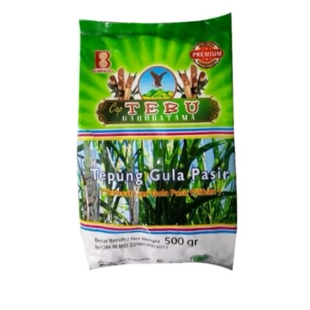 

Tepung gula pasir cap tebu Garuda utama 500gr