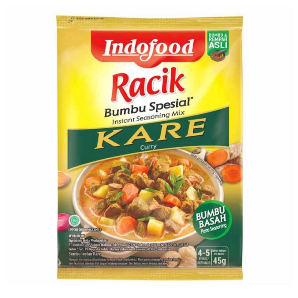 

Indofood Racik Bumbu Spesial Kare 45 g